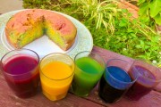 自制天然有机食用色素教程，零化学添加剂彩虹蛋糕食谱