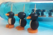 低卡路里创意开胃菜「企鹅」制作教程，适合派对的趣味小吃