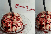 万圣节惊悚甜品制作指南：逼真血脑蛋糕详细教程