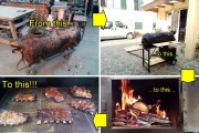 旧水锅炉改造逆流偏置烟熏炉全记录，15步自制烧烤神器教程