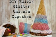 DIY可食用闪粉独角兽杯形蛋糕制作教程（附派对创意）