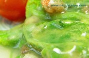 如何制作正宗浙江菜-肉茸菠菜