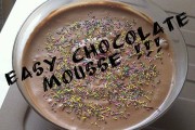 家庭版简易巧克力慕斯食谱，6步完成免烤箱甜品
