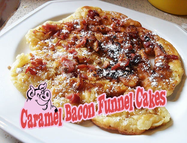 焦糖培根漏斗蛋糕
