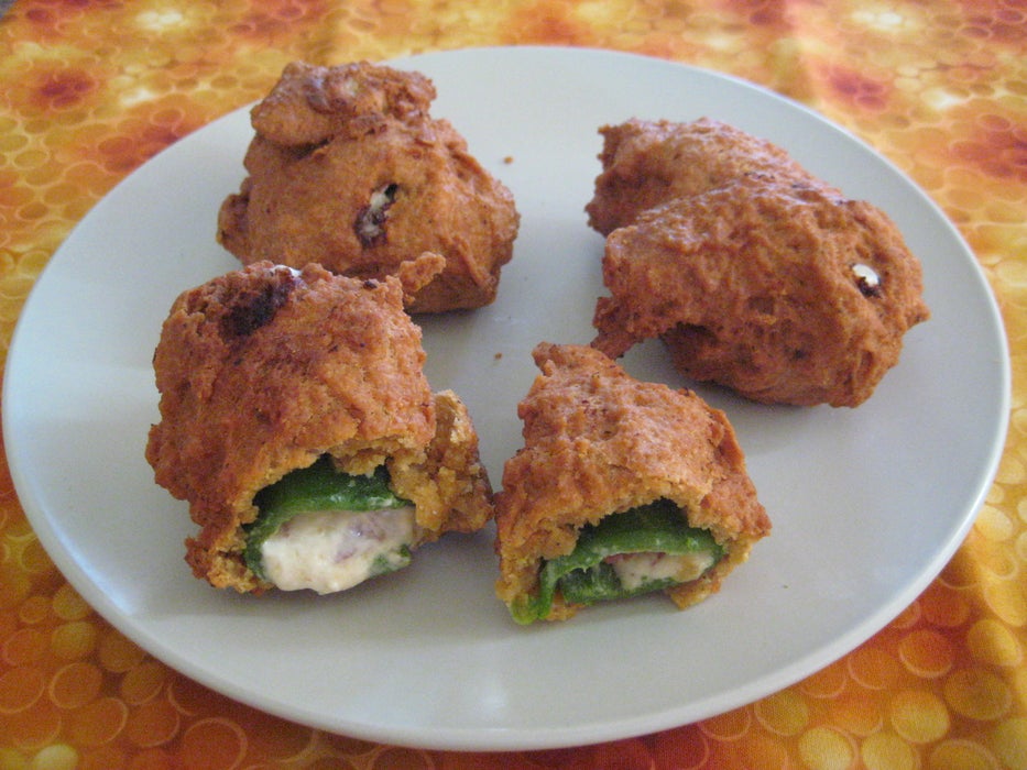 啤酒面糊培根馅墨西哥辣椒