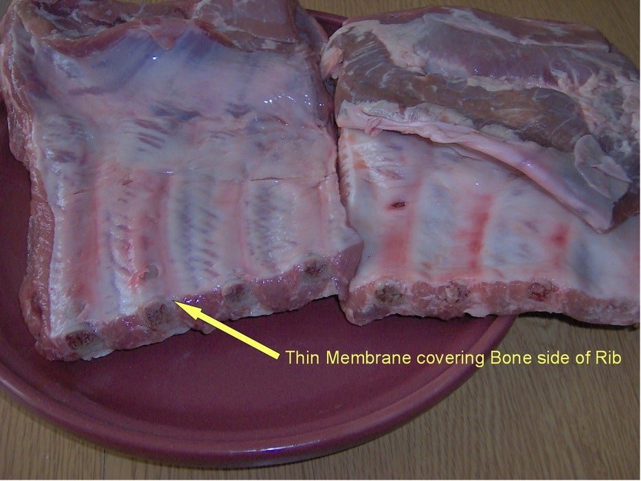 去除猪肋排筋膜