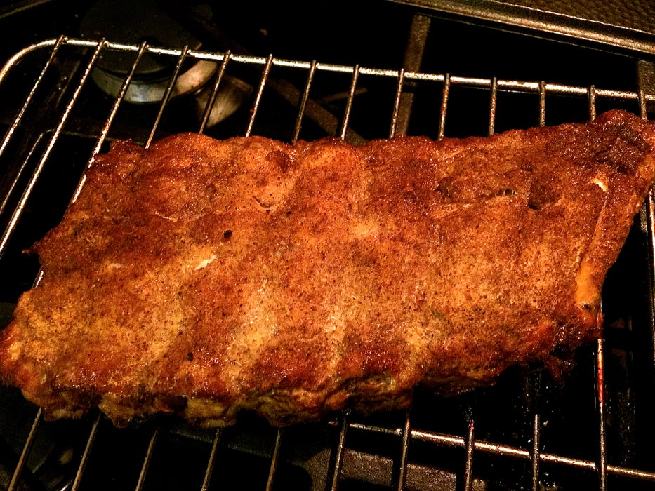 烟熏婴儿猪肋排