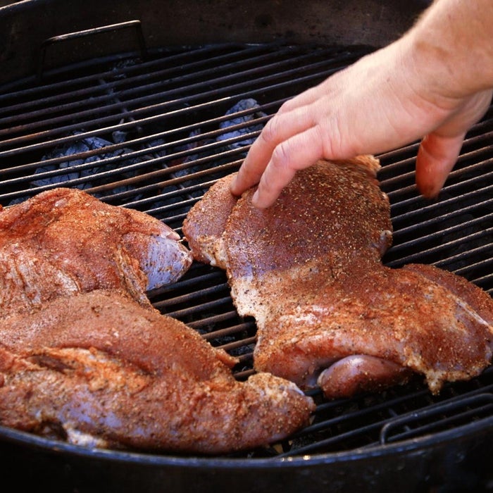 第四步：275°F（135℃）间接烤制3小时