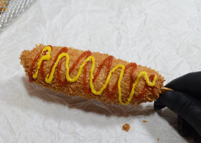 超级酥脆韩式玉米热狗（泡面薯片辣脆版）