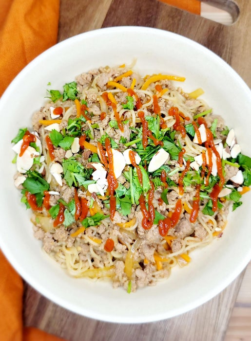 香辣火鸡拉面炒饭