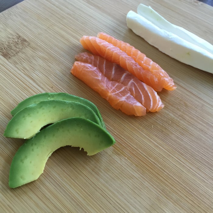 三文鱼奶油奶酪卷