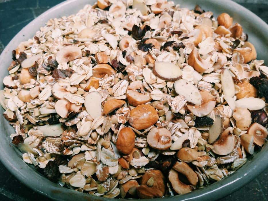 分步混合干湿材料