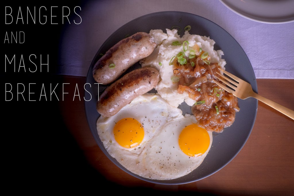 英式经典早餐香肠土豆泥