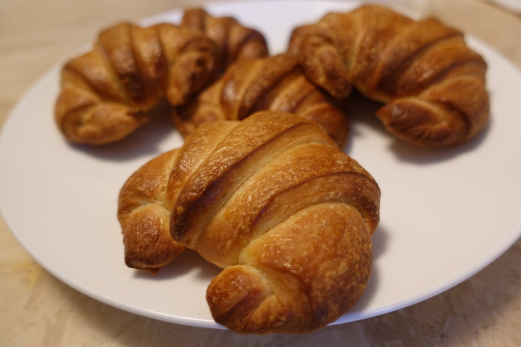 家庭自制黄油可颂面包