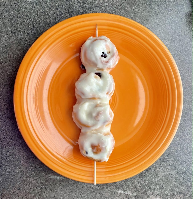 柠檬蓝莓串串甜面包卷！