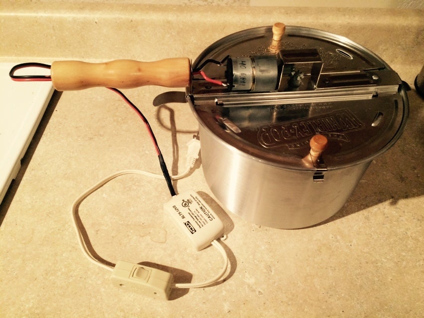 Motorized Coffee Roaster From Popcorn Maker