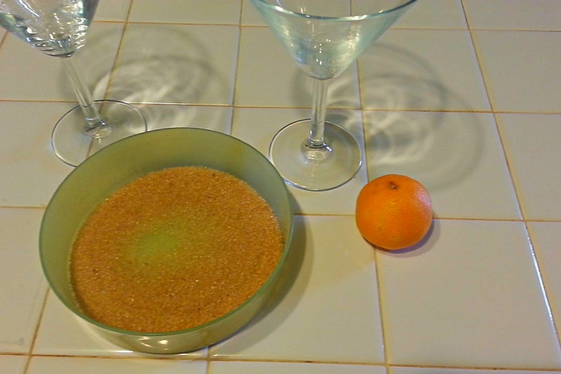 鸡尾酒杯糖边装饰（梦奇乐）