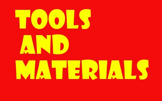 工具与材料