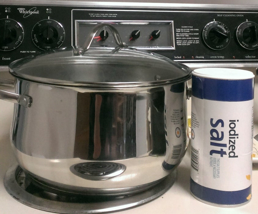 烧开加盐的沸水