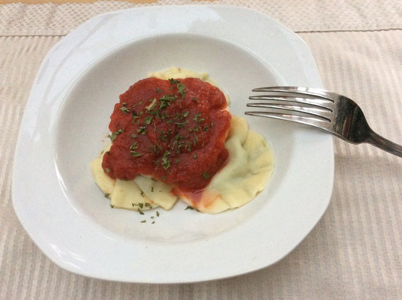 简易手工罗勒青酱意大利饺子