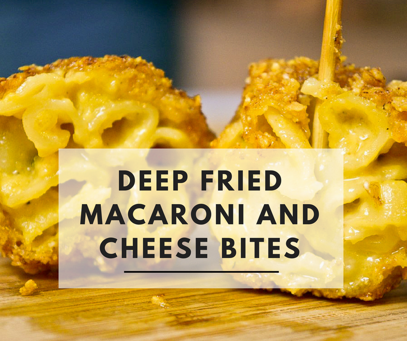 脆皮玉米片裹粉油炸通心粉奶酪