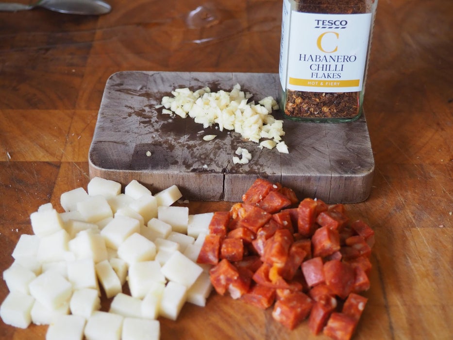 Goats Cheese and Chorizo