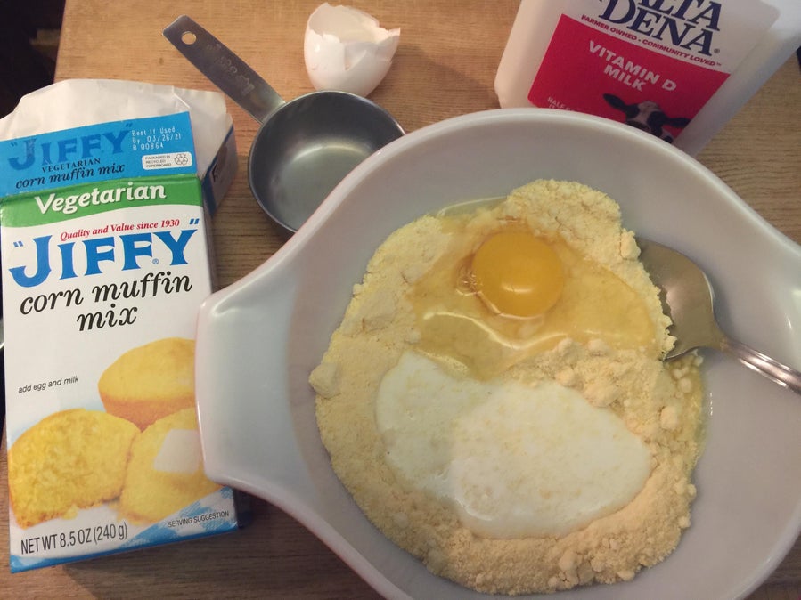 混合芝士玉米面糊