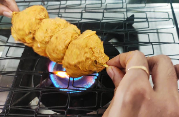 Char on Direct Flame