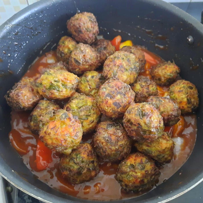 Add the Fried Balls