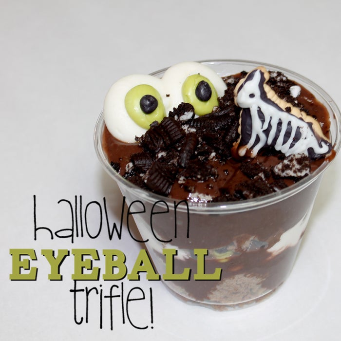 万圣节眼球三层甜点杯！