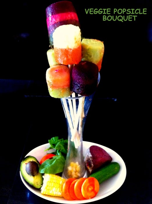 蔬菜冰棒花束