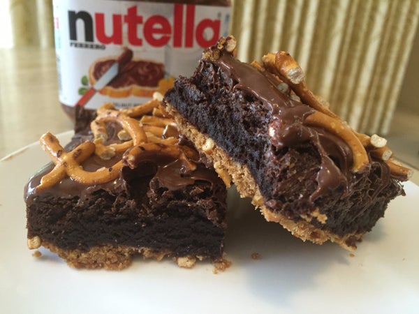 榛子巧克力椒盐脆饼布朗尼