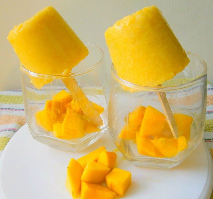 芒果库尔菲冰淇淋（无需冰棒模具）
