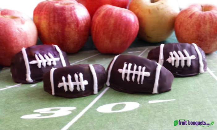 Fruit Bouquets' How to Make Chocolate Covered Football Apples