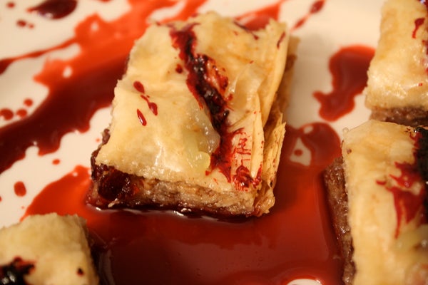 血腥切口甜点