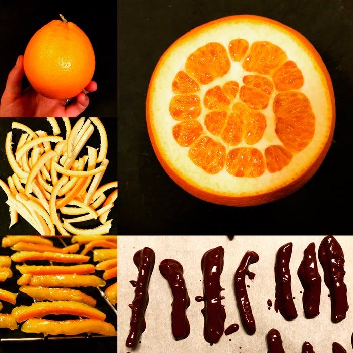 巧克力裹橙皮条 - 香橙巧克力脆