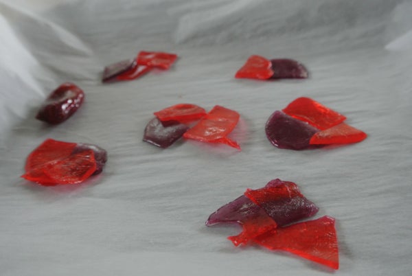 Use Remaining Shards to Make Petals and Stem