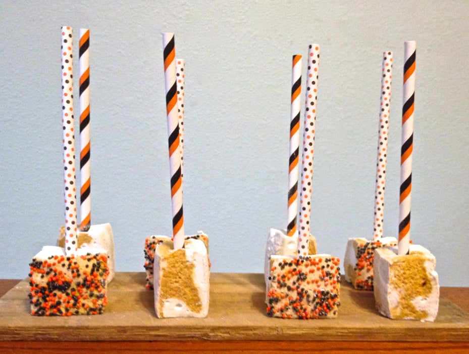 南瓜香料漩涡棉花糖棒棒