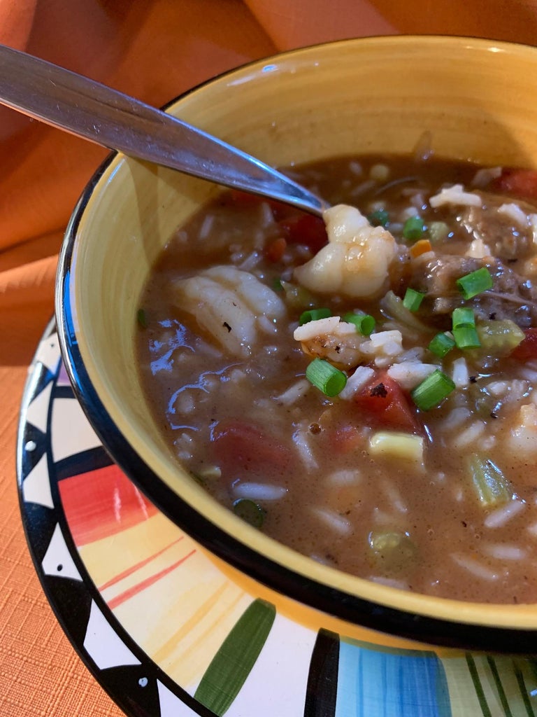 妈妈的香肠虾仁秋葵汤