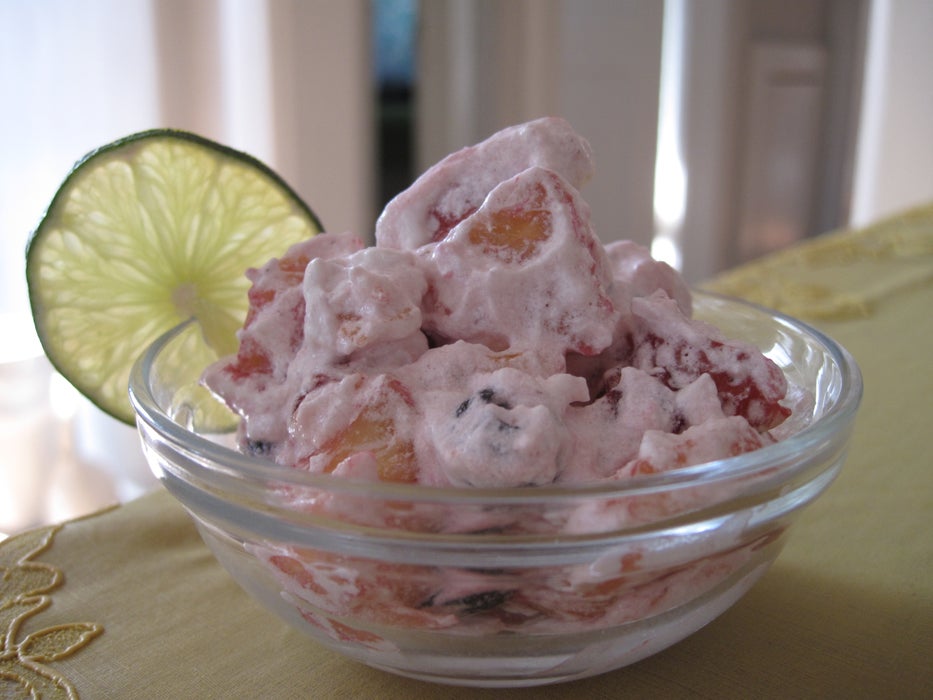 白垃圾水果沙拉！