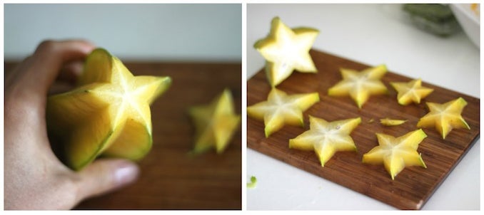 星星用杨桃现切