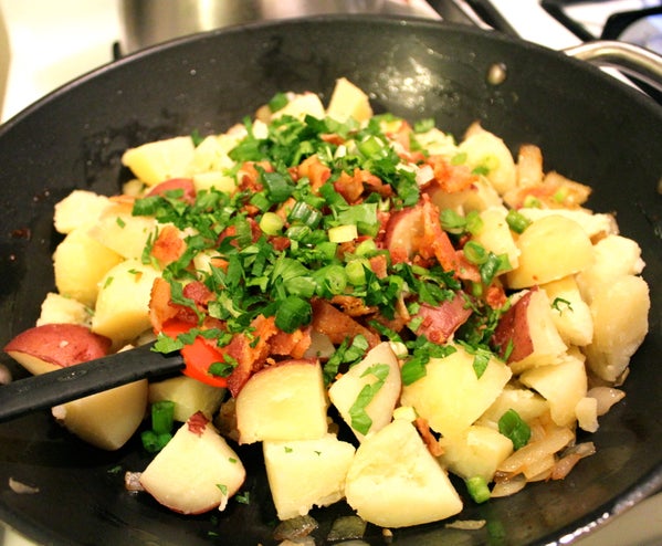 混合所有食材！