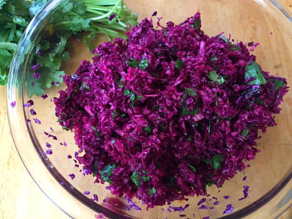 香菜青柠凉拌卷心菜