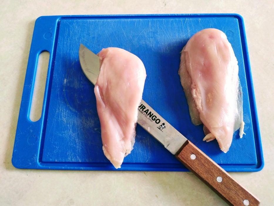 处理鸡肉