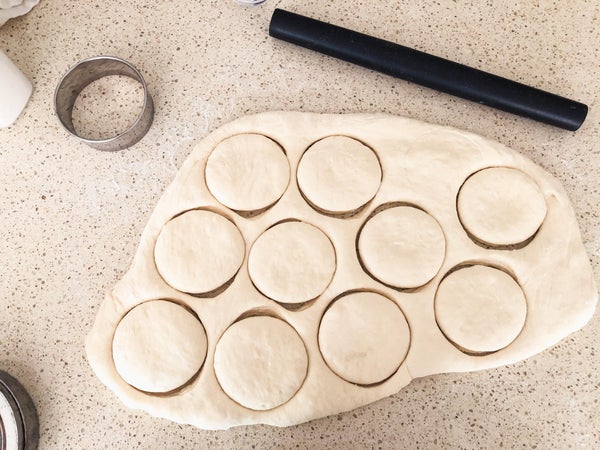 英式麦芬步骤3:二次发酵