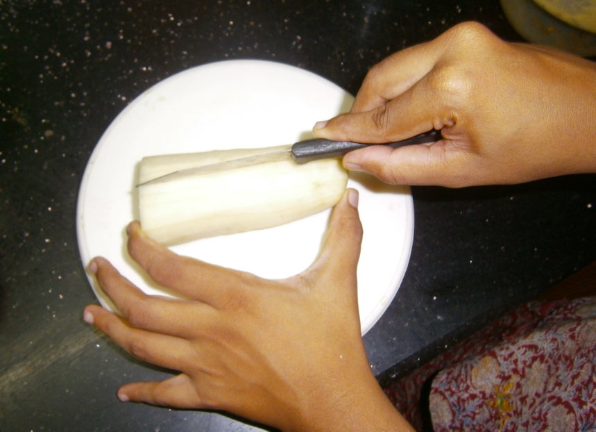 削皮刀制作面条