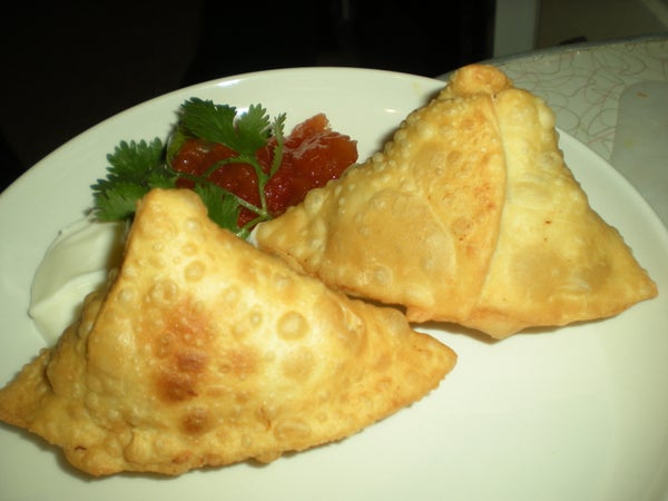 辣味南瓜萨莫萨三角饺