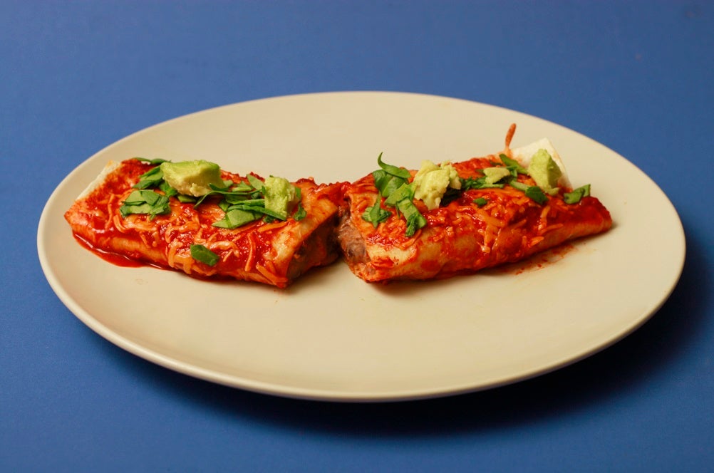 素食豆类墨西哥卷饼