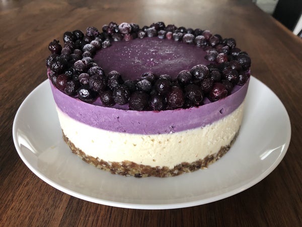 纯素野生蓝莓芝士蛋糕