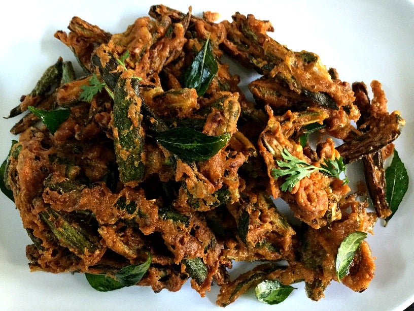 酥脆印度风味秋葵（Bhindi Kurkuri）